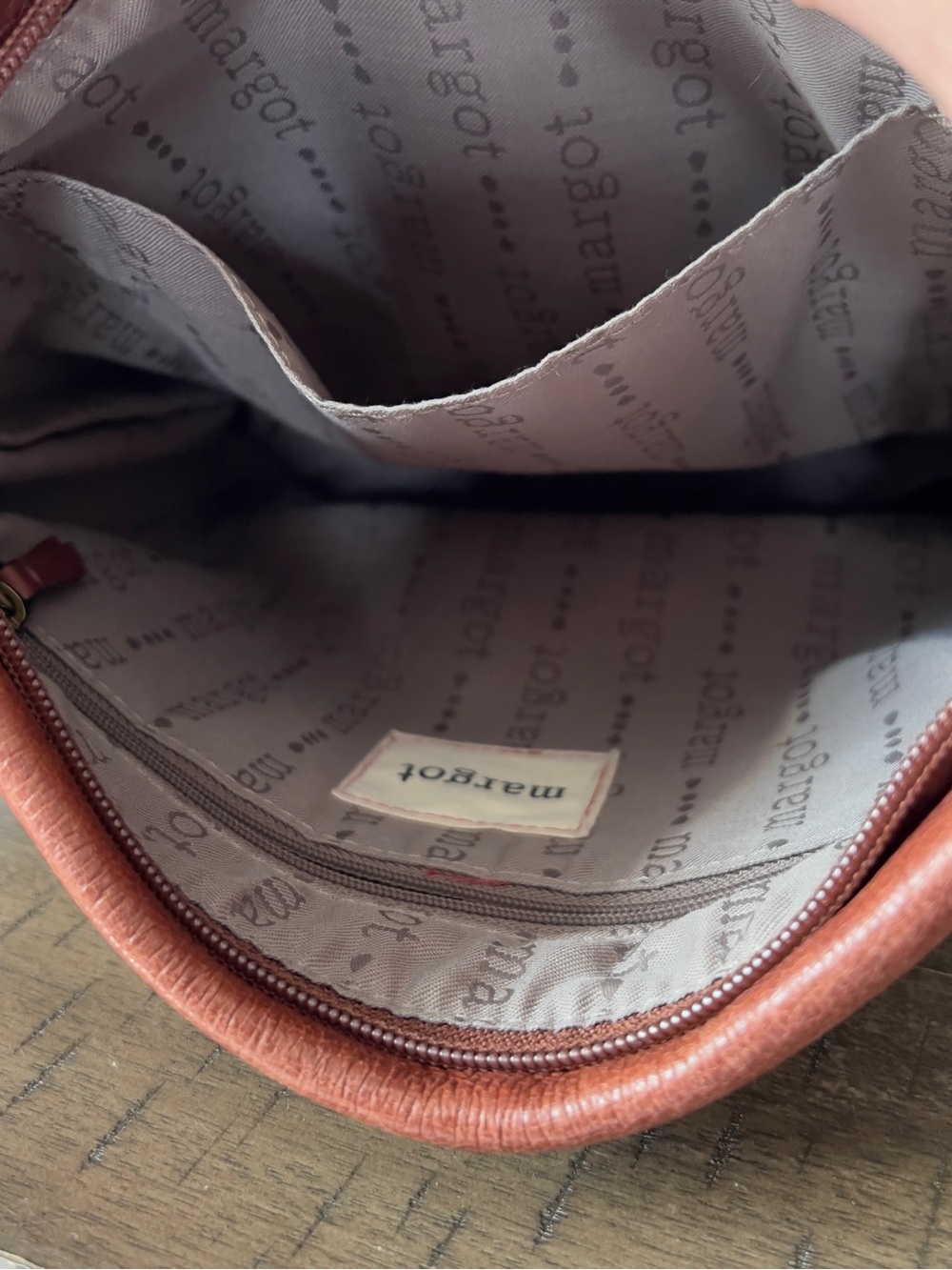 margot New York Leather Saddle Bag - Cognac Brown - Picture 7 of 12
